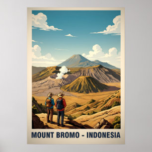 Mount Bromo Indonesië V03 Poster
