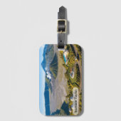 Mount Bromo Luchtfoto Vulkaneuze Luxe Bagagelabel (Voorkant (verticaal))