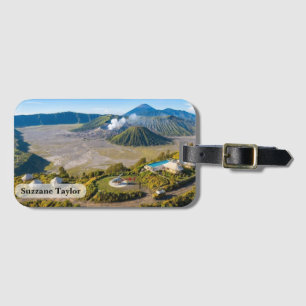 Mount Bromo Luchtfoto Vulkaneuze Luxe Bagagelabel