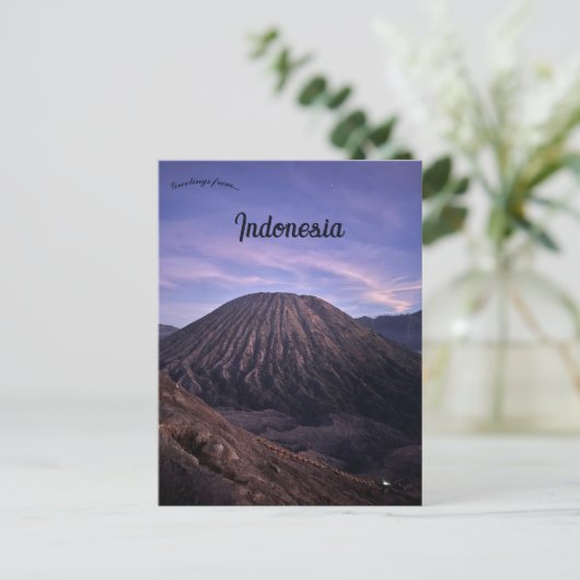 Mount Bromo Oost-Java Indonesië Briefkaart (Staand voorkant)