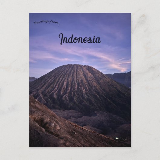 Mount Bromo Oost-Java Indonesië Briefkaart (Voorkant)