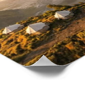 Mount Bromo Sunrise Aerial Volcano Luxury Wall Art Poster (Hoek)