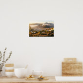 Mount Bromo Sunrise Aerial Volcano Luxury Wall Art Poster (Keuken)