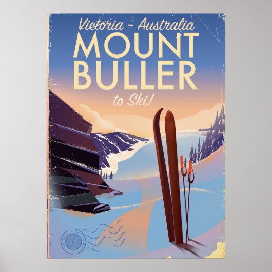 Mount Buller Australia  Ski poster (Voorkant)
