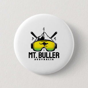 Mount buller australië ski retro skien ronde button 5,7 cm