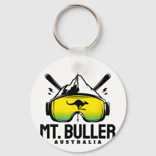 Mount buller australië ski retro skien sleutelhanger