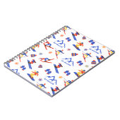 Mount Buller Australië Ski Snowboard patroon Notitieboek (Linkerzijde)