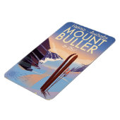 Mount Buller Australië vintage skiposter Magneet (Linkerzijde)