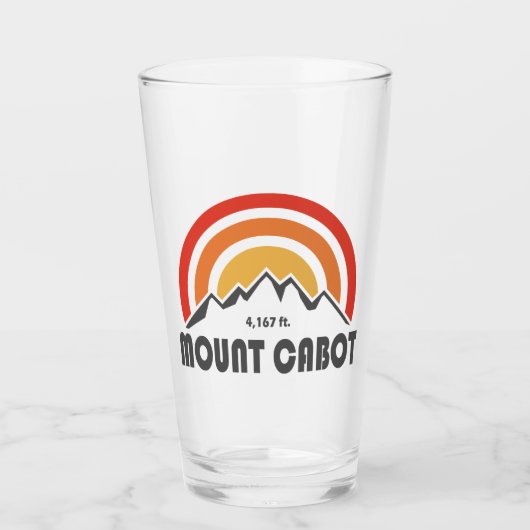Mount Cabot New Hampshire Glas (Voorkant)