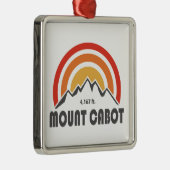 Mount Cabot New Hampshire Metalen Ornament (Rechts)