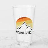 Mount Cabot New Hampshire Retro Glas (Voorkant)