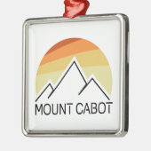 Mount Cabot New Hampshire Retro Metalen Ornament (Links)