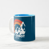 Mount Cabot New Hampshire Sun Eagle Tweekleurige Koffiemok (Voorkant links)