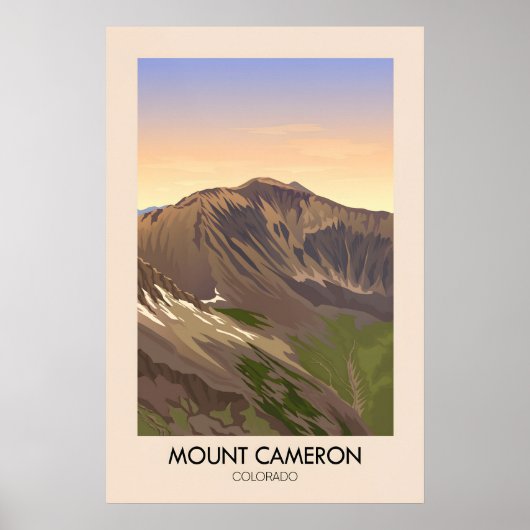 Mount Cameron Colorado USA Reisposter Poster (Voorkant)