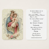 Mount Carmel Baptism Christening Remembrance Kaart (Voorkant /achterkant)