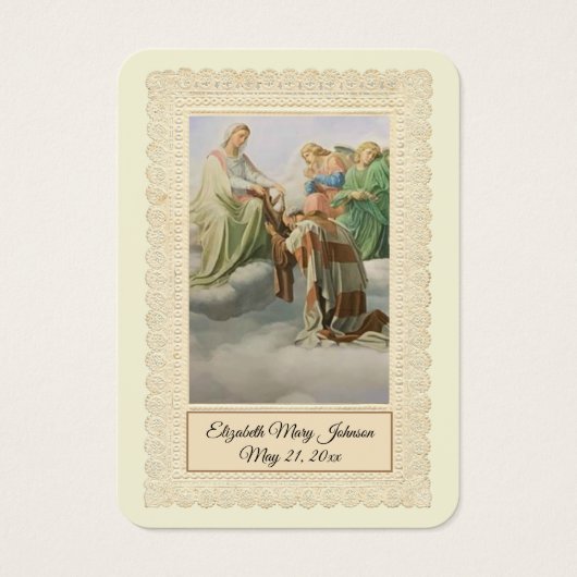 Mount Carmel Baptism Christening Remembrance Kaart (Voorkant)