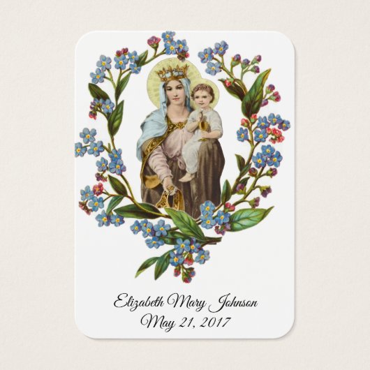 Mount Carmel Baptism Christening Remembrance Kaart (Voorkant)