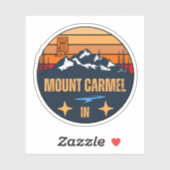 Mount Carmel, Indiana Sticker (Vel)