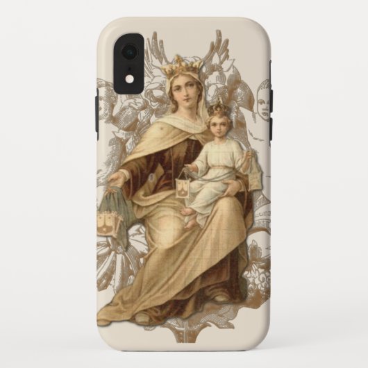 Mount Carmel Jesus Virgin Mary Religious Case-Mate iPhone Case (Achterkant)