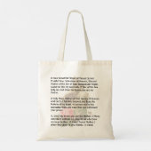 Mount Carmel Mary Religious Carmelite Prayer Tote Bag (Achterkant)