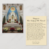 Mount Carmel Religieuze Katholieke Prayer Heilige  Visitekaartje (Voorkant / Achterkant)