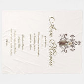 Mount Carmel Virgin Mary Hail Mary Ave Maria Fleece Deken (Voorkant (Horizontaal))