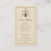 Mount Carmel Virgin Mary Hail Mary Latijn Ave Mari Informatiekaartje (Voorkant)