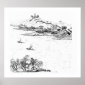 Mount Chang en Lake Chou uit 'Jardins Anglo-Chi Poster (Voorkant)