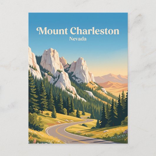 Mount Charleston Nevada Briefkaart (Voorkant)