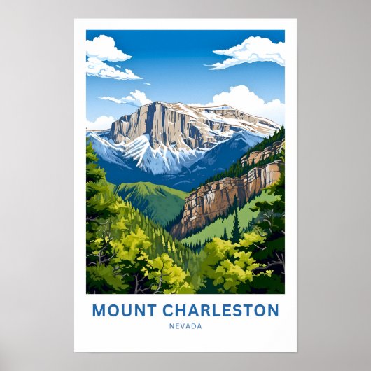 Mount Charleston Nevada Reisprint Poster (Voorkant)