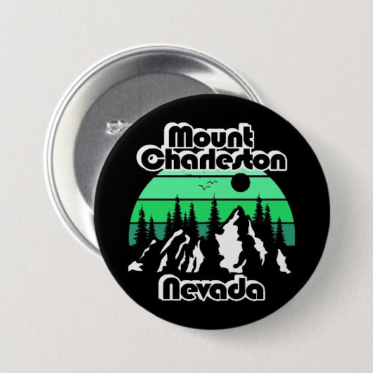 Mount Charleston Nevada Ronde Button 7,6 Cm (Voorkant /achterkant)