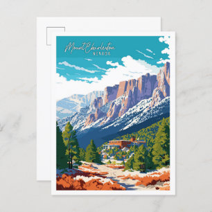 Mount Charleston Nevada Verenigde Staten  illustra Briefkaart