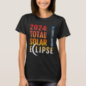 Mount Chase Maine ME Totale Zonsverduistering 2024 T-shirt (Voorkant)