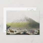 Mount Chimborazo, Ecuador, uit Le Costume Ancien Briefkaart (Voorkant / Achterkant)