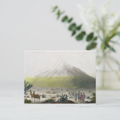 Mount Chimborazo, Ecuador, uit Le Costume Ancien Briefkaart (Staand voorkant)