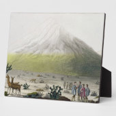 Mount Chimborazo, Ecuador, uit Le Costume Ancien Fotoplaat (Zijkant)