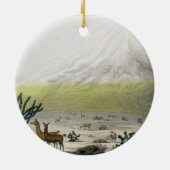 Mount Chimborazo, Ecuador, uit Le Costume Ancien Keramisch Ornament (Achterkant)