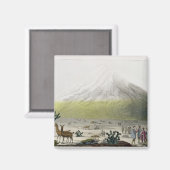 Mount Chimborazo, Ecuador, uit Le Costume Ancien Magneet (Voorkant / Achterkant)