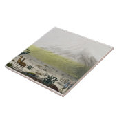 Mount Chimborazo, Ecuador, uit Le Costume Ancien Tegeltje (Zijkant)