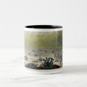 Mount Chimborazo, Ecuador, uit Le Costume Ancien Tweekleurige Koffiemok (Center)