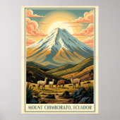 Mount Chimborazo Ecuador V01 Poster (Voorkant)