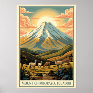Mount Chimborazo Ecuador V01 Poster