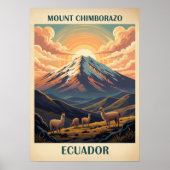 Mount Chimborazo Ecuador V02 Poster (Voorkant)