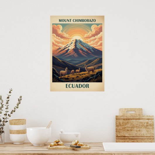 Mount Chimborazo Ecuador V02 Poster (Keuken)