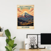 Mount Chimborazo Ecuador V02 Poster (Thuiskantoor)