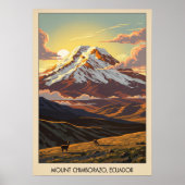 Mount Chimborazo Ecuador V04 Poster (Voorkant)