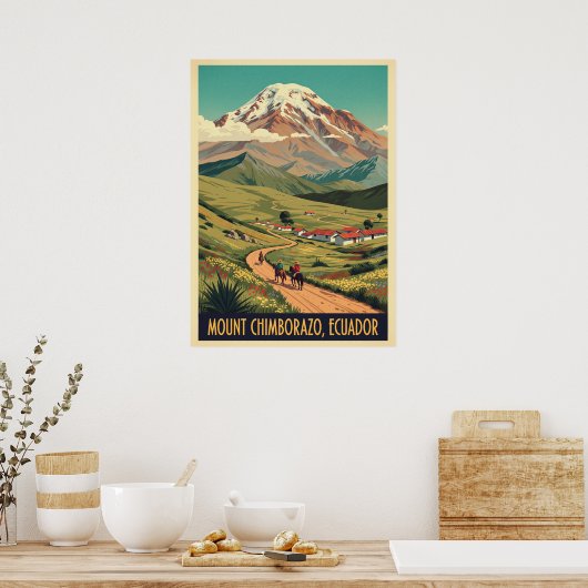Mount Chimborazo Ecuador V06 Poster (Keuken)