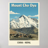 Mount Cho Oyu Nepal-China V03 Poster (Voorkant)