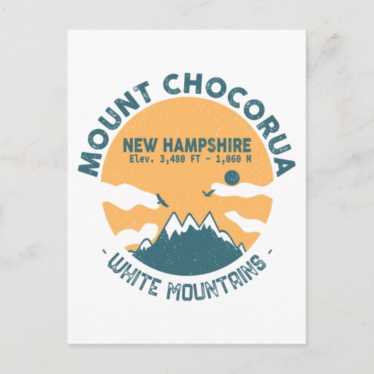 Mount Chocorua New Hampshire - Retro  Briefkaart (Voorkant)