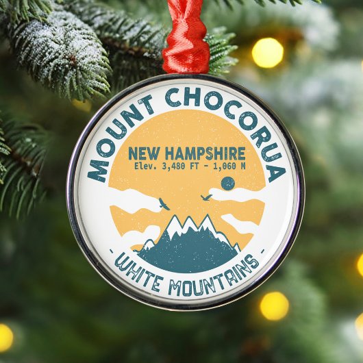 Mount Chocorua New Hampshire - Retro Metalen Ornament